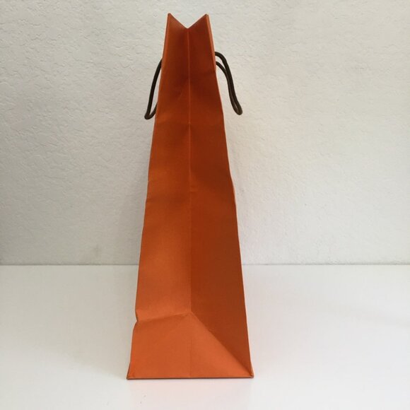 Hermes Shopping Bag 18" x 16" x 6.5" X-Large Orange Paper Gift Bag Authentic - Picture 6 of 15
